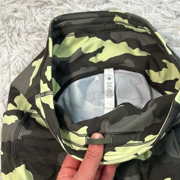 Lululemon Swift Speed High-Rise Crop 21" Heritage 365 Camo Crispin Green Multi - Picture 3 of 6
